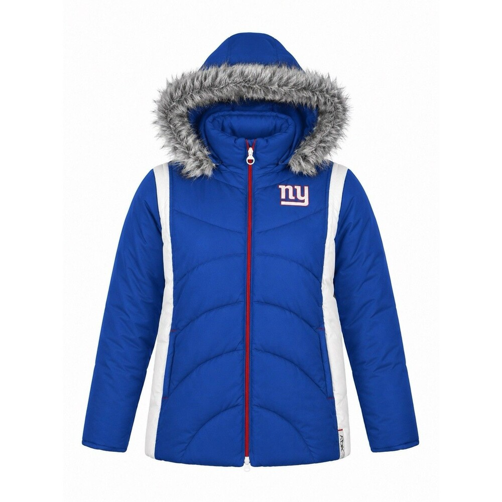 Reebok NFL New York Giants 4-In-1 Convertible Quilt Parka Jacket Vest Women XL